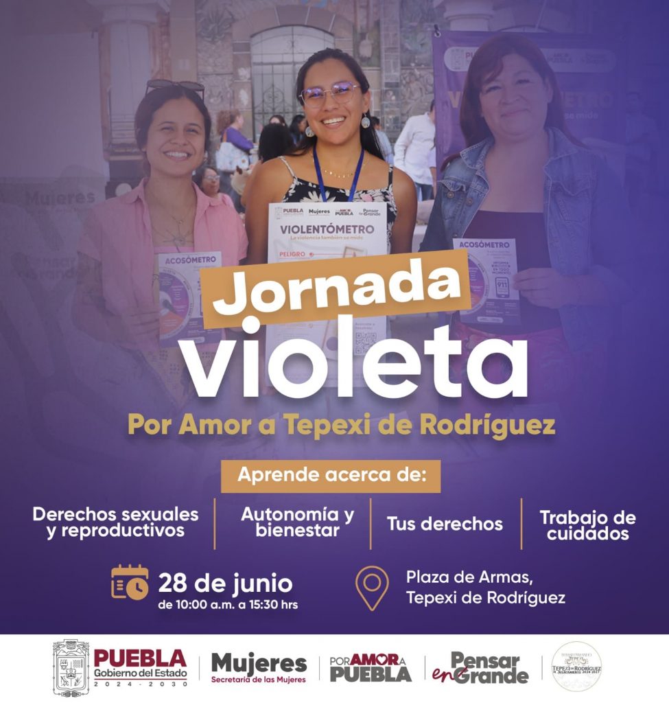 Invitan a participar en la Jornada Violeta en Tepexi de Rodríguez para ...