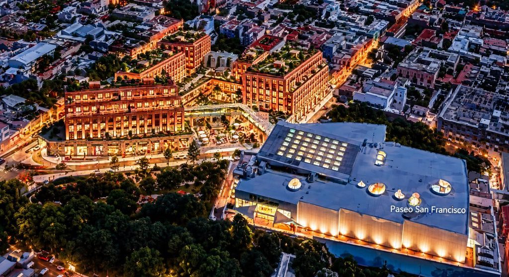 Proyecto de Grupo Carso en Paseo de San Francisco, en Puebla Capital.
